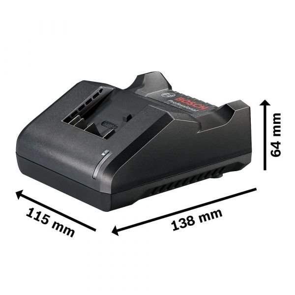 Combo de 2 Baterias GBA 18V 2Ah + Carregador de baterias GAL 18V-20 Bivolt Bosch 