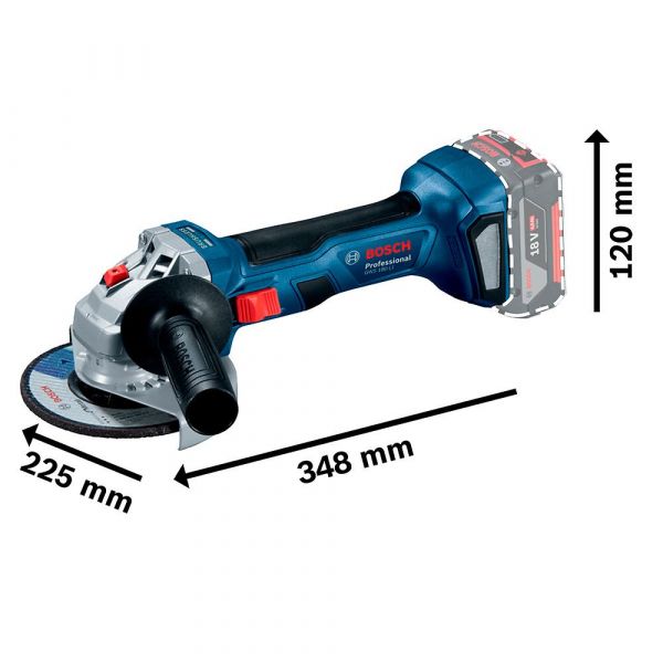 Combo Bosch Furadeira GSB 185-LI + Esmerilhadeira GWS 180 LI + 2 Baterias + Carregador Bosch