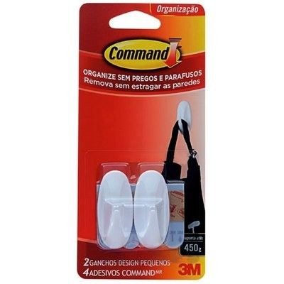 Gancho Pequeno com Adesivo 2un- Command 3m 