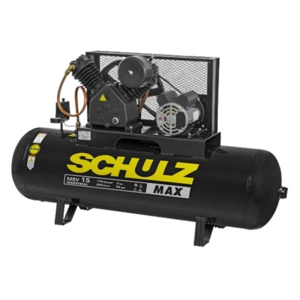 Compressor de Ar Monofásico MSV 15 200 Litros 3hp 220V Schulz