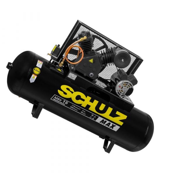 Compressor de Ar Monofásico MSV 15 200 Litros 3hp 220V Schulz
