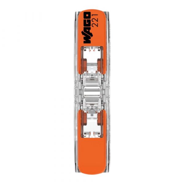 Conector de Emenda 2 Conductores 221-2411 de até 4mm² Wago