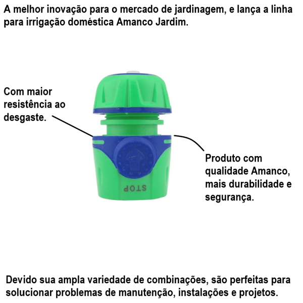 Conector Engate Rápido (ER) com Stop 1/2