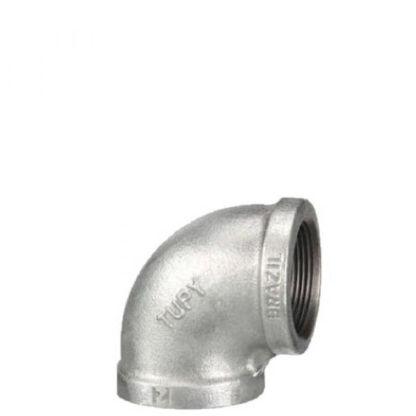 Cotovelo Galvanizado Fêmea 90º NPT 2” Tupy