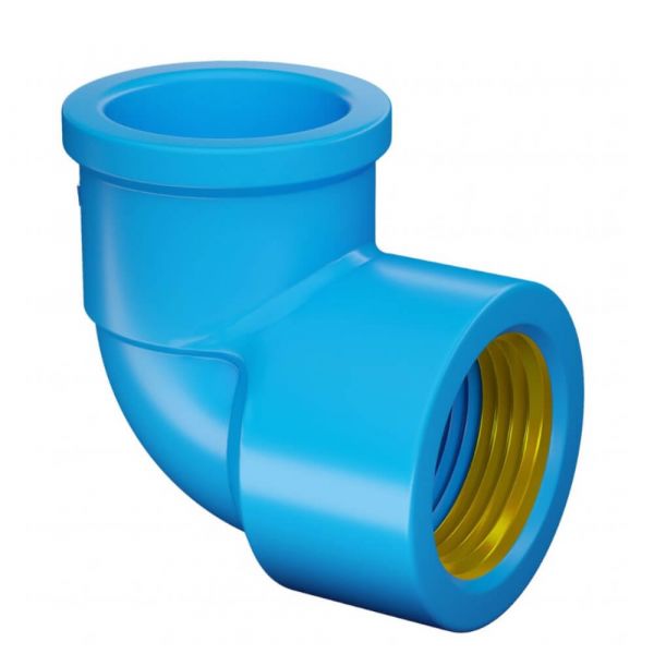 Cotovelo Soldável com Bucha de Latão 90° 25x3/4 (LR) 10302533 Fortlev