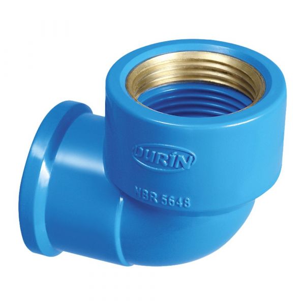 Cotovelo Soldável 90° com Rosca LR 25mm X 1/2 Pol. Durin