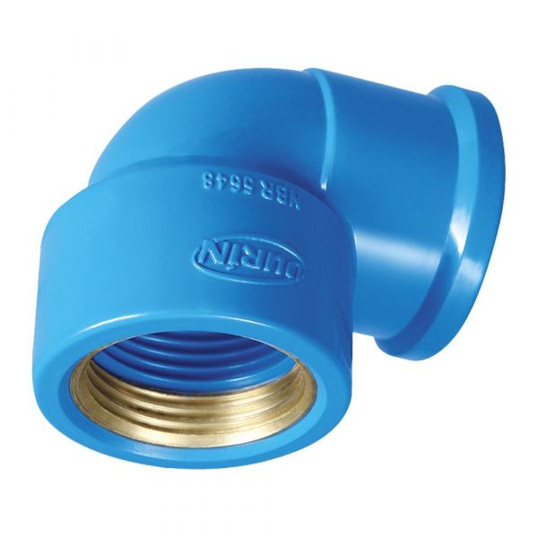 Cotovelo Soldável 90° com Rosca LR 25mm X 1/2 Pol. Durin