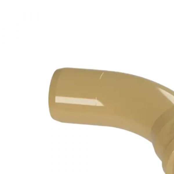 Curva Curta 45° PVC PB Junta Elástica DN50/DE60 sem Anel Asperbras