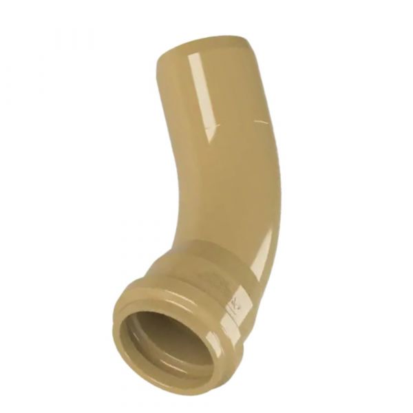 Curva Curta 45° PVC PB Junta Elástica DN50/DE60 sem Anel Asperbras