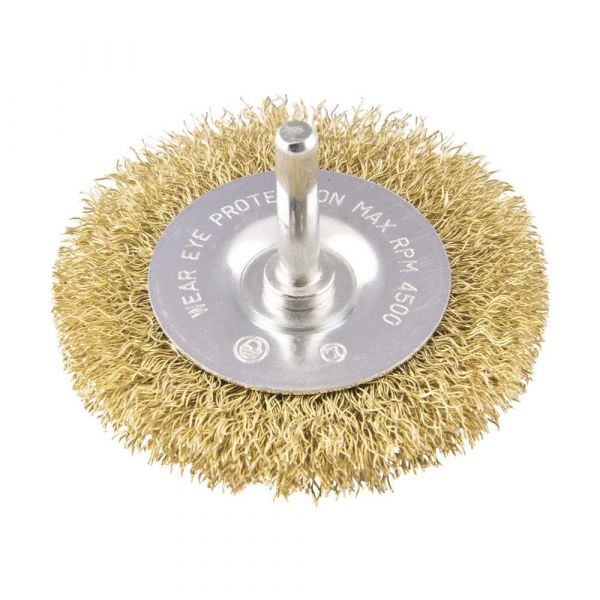 Escova Circular 3” x 3/8” Com Haste Vonder