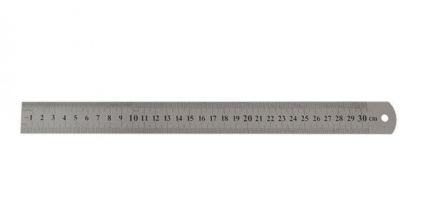 Régua/Escala de Aço Inox 30cm- Westen