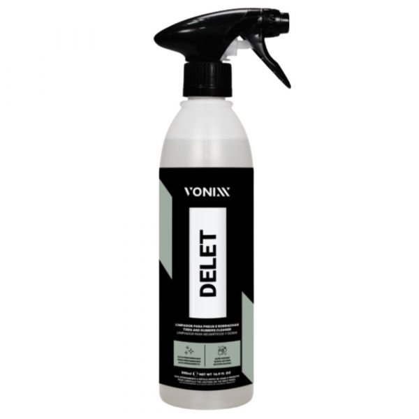 Limpador Pneus Borrachas Plásticos Delet 500ml Vonixx