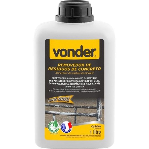 Removedor de Resíduos e Concreto 1 Litro - Vonder 51.80.000.100