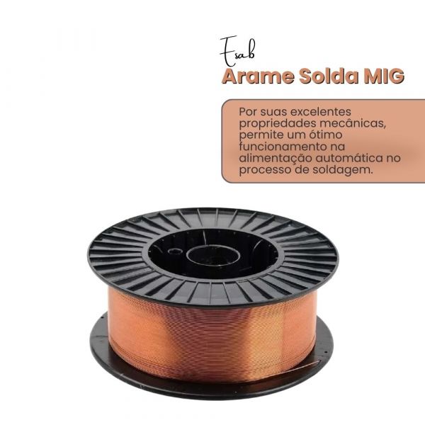 Arame Solda MIG 0.8MM 15KG Weld Esab