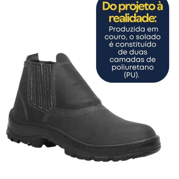 Botina de Segurança Bico PVC N°41 Crival