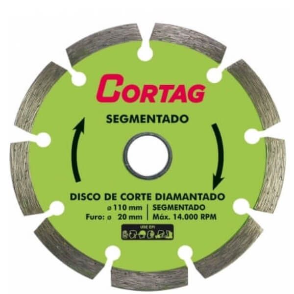 Disco Diamantado Segmentado Cortag