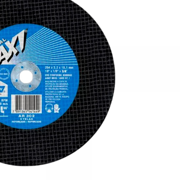 Disco de Corte Maxi AR302 10x1/8x5/8 Pol. Norton