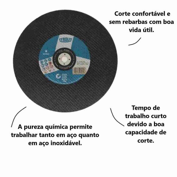 Disco De Corte 41C 300x2,5x19,1 A46S Tyrolit