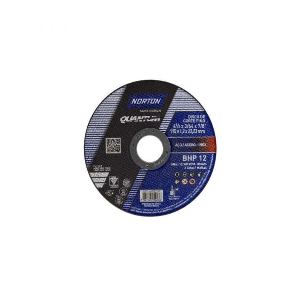 Disco De Corte 4 1/2X3/64X7/8 BhpP12 Quantum Norton