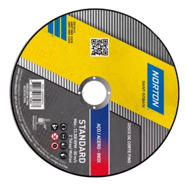 Disco de Corte Standard 14 Pol. X 1/8 Pol. X 1 Pol. AR302 Norton