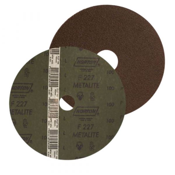 Disco de Fibra  4.1/2 Pol. 115 x 22mm G100 Metalite F227 Norton