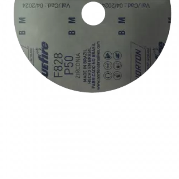 Disco de Fibra Avos para Metal 4.1/2 Pol. Grão 60 F-828 Norton