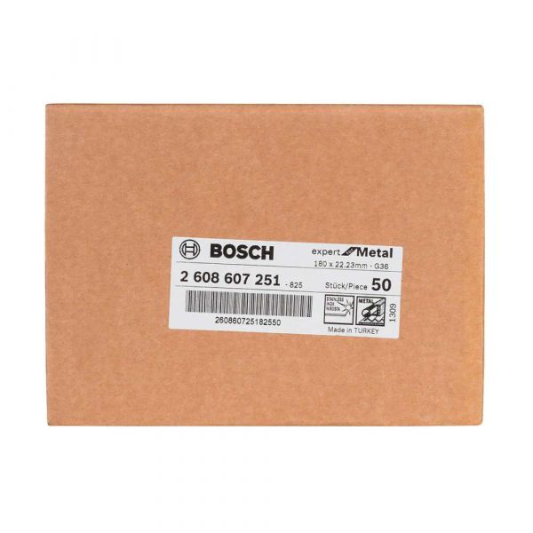 Disco de Lixa em Fibra Bosch R444 Expert for Metal 180mm G36