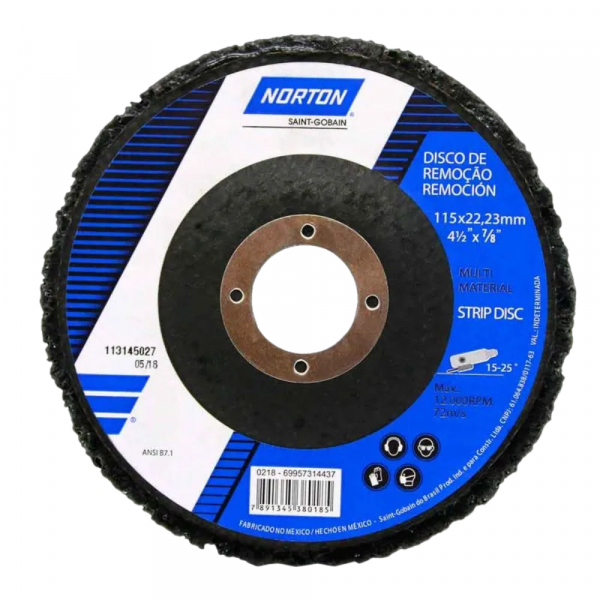 Disco de Remoção Multimaterial Strip Disc 4.1/2 x 7/8 Pol. Norton