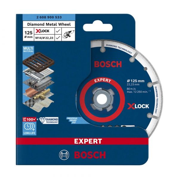 Disco Diamantado para Metal X-Lock 125mm Bosch