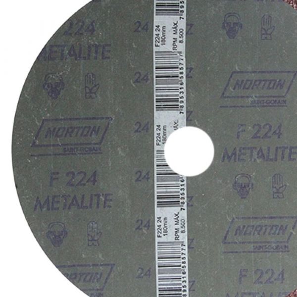 Disco Fibra Metalite F224 7 Pol. Grão 24 Norton