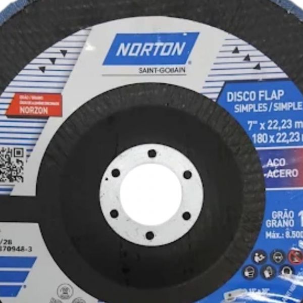 Disco Flap Original 7 Pol. Grão 120 Norton