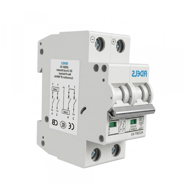 Disjuntor Bipolar CC 600VDC 32A ADDB7-63 Panda