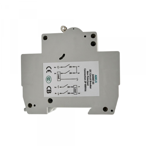 Disjuntor Bipolar CC 600VDC 32A ADDB7-63 Panda