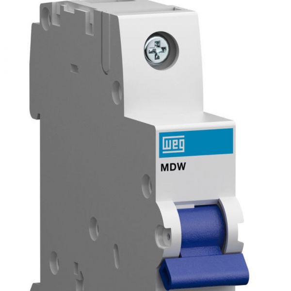 Disjuntor Monofásico Termomagnético 3KA 1P MDW-B20 20A Weg