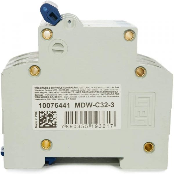 Disjuntor Trifásico Termomagnético 3KA 3P MDW-C 32A Weg