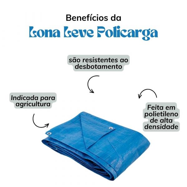 Lona Leve Policarga 04x04 180gr/m2 Ajax