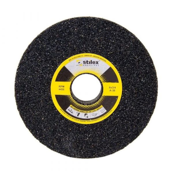 Rebolo Pedra Reto De Esmeril Para Ferro 6 X 3/4