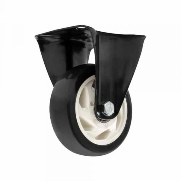 Rodízio Fixo 412 Preto Placa Roda Polipropileno 70kg Colson