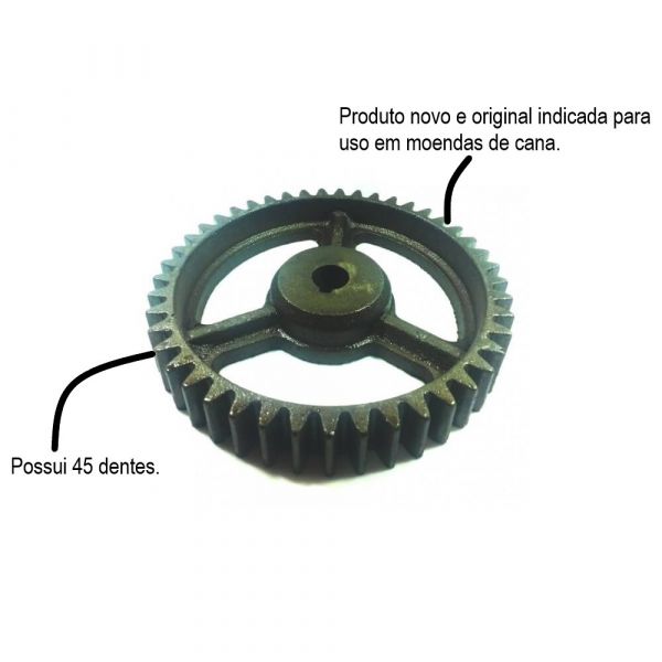 Engrenagem Z-45 Furo 25mm MO Turbo Maqtron