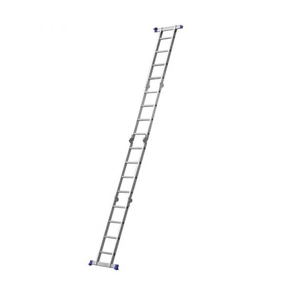 Escada Multifuncional Articulada 4X4 16 Degraus Mor