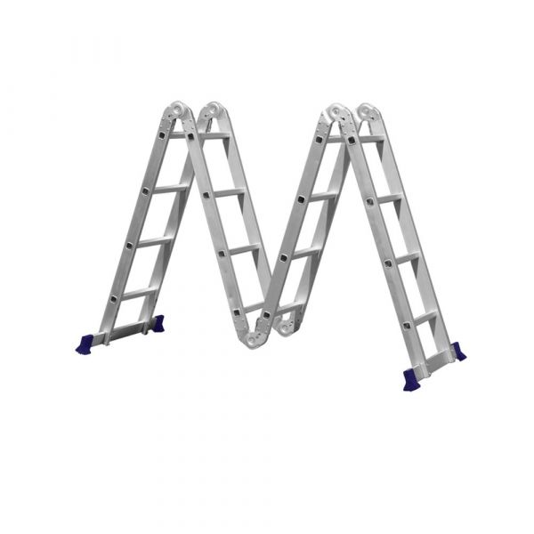 Escada Multifuncional Articulada 4X4 16 Degraus Mor