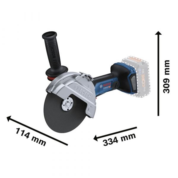 Esmerilhadeira Angular Brushless GWS 18V-180 PC 7 Pol. Sem Bateria Bosch