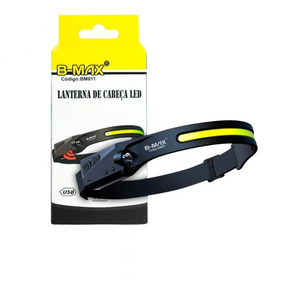 Lanterna Led de Cabeça com Sensor BM811 B-MAX
