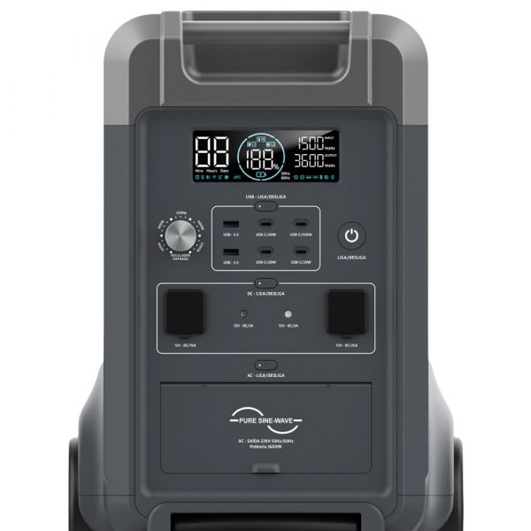 Estação de Energia Portátil PS3600W 220V Tork