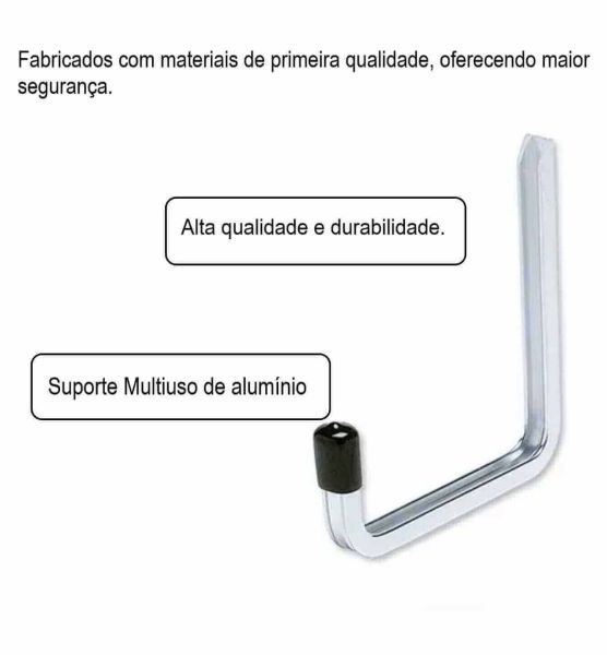 Suporte Multiuso de Alumínio 120x190mm Bemfixa