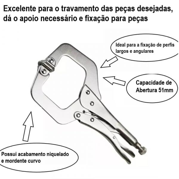 Alicate De Pressão Mordente Tipo C 10” MTX 1843455