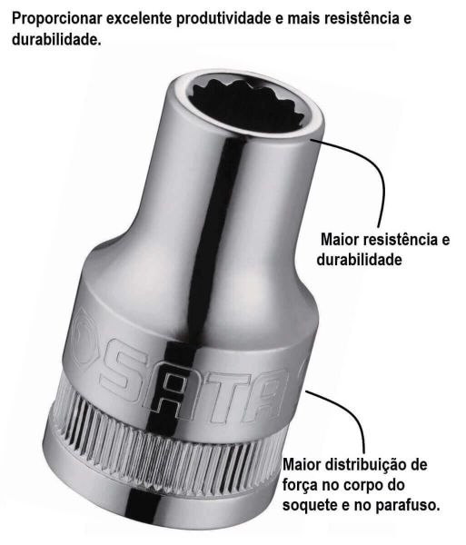 Soquete Estriado 1/2