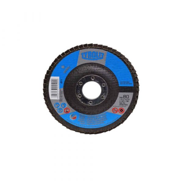 Disco Flap Basic Alumínio 115X22,23mm Gr80 28A Tyrolit