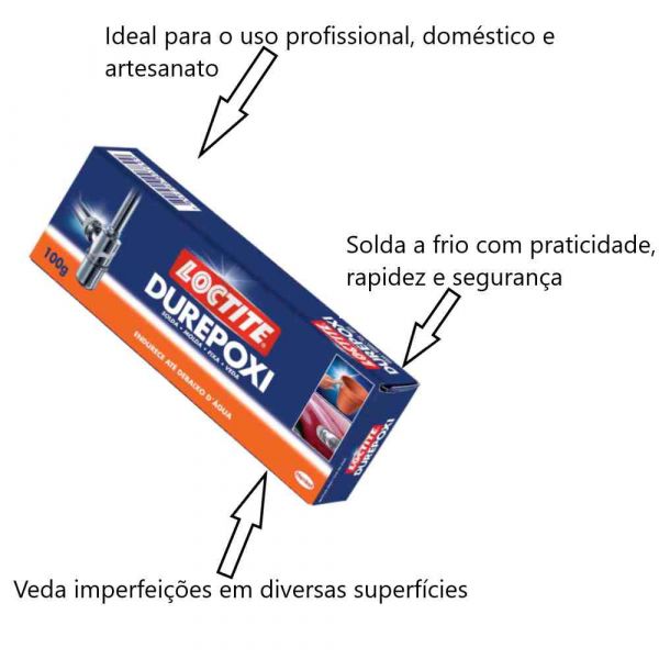 Massa Adesiva 100g Durepoxi loctite Henkel