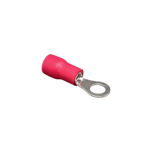 Terminal Olhal M4 Pré-Isolado 0,5-1,5mm Vermelho Lukma